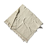 WOOL MIX IVORY BLANKET