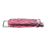 SHIRT FABRIC FOLDING LAUNDRY BASKET / Red Narrow Stripe