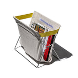 FOLDING BAG STORAGE FOR CAFÉ / Ivory - Black Mix