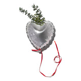 BALLOON SHAPED FLOWER VASE / Red