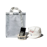 COVERED PARACHUTE DOCUMENT BAG / White