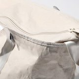 LAMINATED FABRIC x VINTAGE FABRIC BAG
 / 40 x 35
