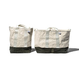 LAMINATED FABRIC x VINTAGE FABRIC BAG
 / 40 x 35