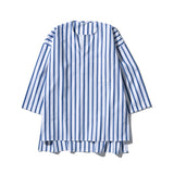 COTTON STRIPE SHIRT / CREW NECK