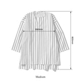 COTTON STRIPE SHIRT / CREW NECK