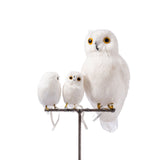 ARTIFICIAL BIRDS Owl White / Small