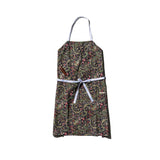 HAND PRINTED KIDS APRON WITH KERCHIEF / Paisley