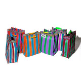 RECYCLED PLASTIC STRIPE BAG / Rectangle D15
