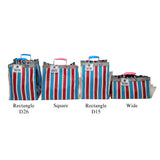 RECYCLED PLASTIC STRIPE BAG / Square