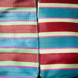 RECYCLED PLASTIC STRIPE BAG / Rectangle D15