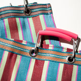 RECYCLED PLASTIC STRIPE BAG / Rectangle D26